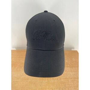 Nike Legacy91 Dri-FIT Ole Miss Rebels Black Adjustable Baseball Cap Hat Mens